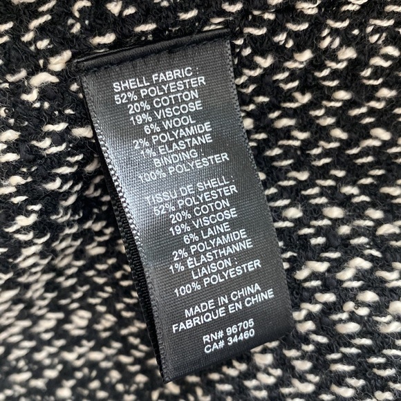 Rebecca Taylor Black and White Tweed Blazer - Picture 6 of 7